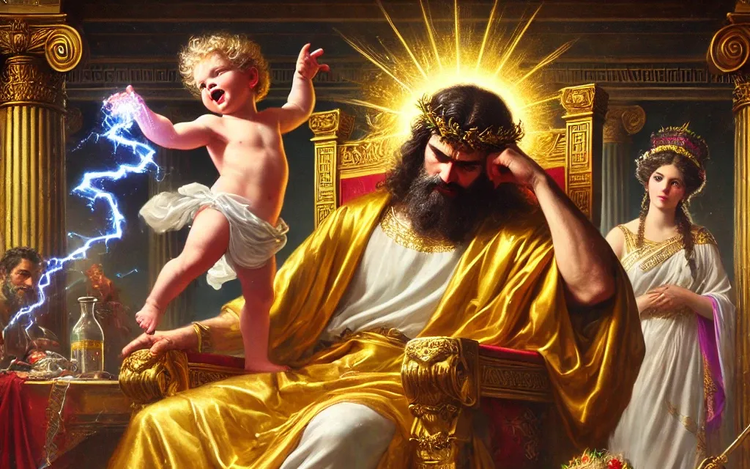 Zeus, the Reluctant Babysitter